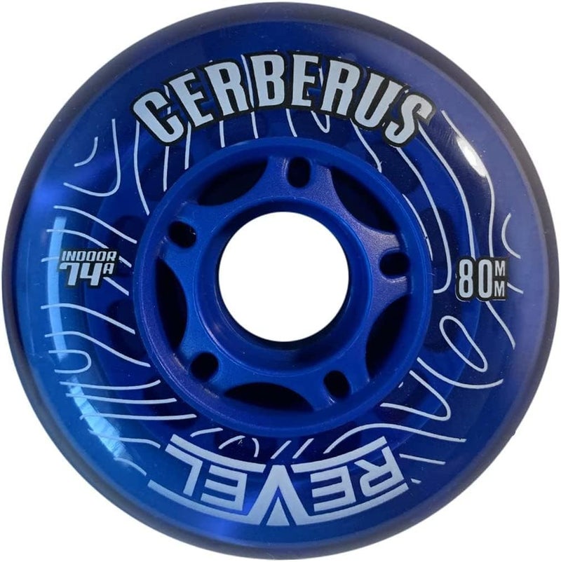 Alkali Revel Blue Indoor X-Soft 74A Roller Inline Hockey Wheels - 59mm, 68mm, 72mm, 76mm & 80mm Hi-Lo - Image 2